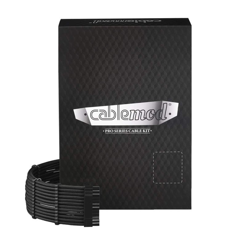 CableMod E-Series Pro ModFlex Sleeved Cable Kit for EVGA G/G+ / P/P+ / T (Black) - Image 1